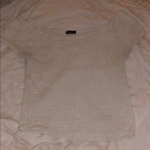 Brandy Melville white off the shoulder top